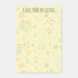 Post-it® Motif d'approvisionnement scolaire personnalisé