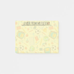 Post-it® Motif d'approvisionnement scolaire personnalisé