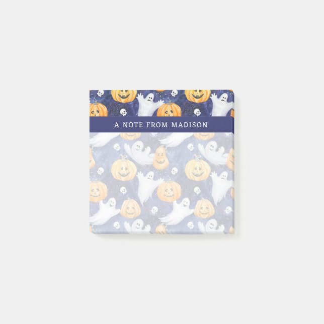 Post-it® Motif d'aquarelle Halloween (Devant)