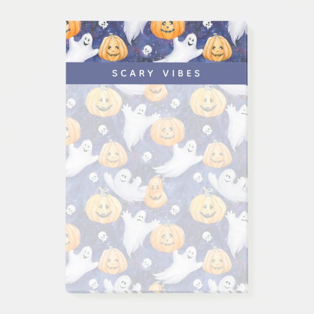 Post-it® Motif d'aquarelle Halloween (Devant)