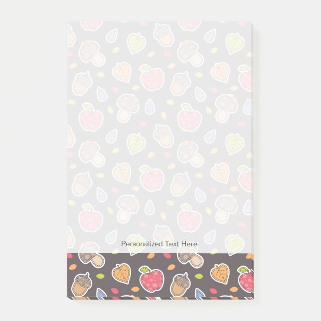 Post-it® motif d'automne (Devant)