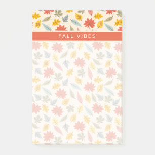 Post-it® Motif d'automne feuille colorée