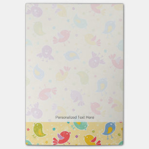Post-it® Motif de bébé avec les oiseaux mignons