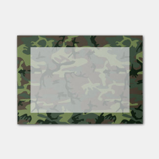 Post-it® Motif de brun de vert de Camo de camouflage