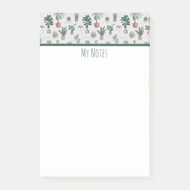 Post-it® Motif de Cactus sauvage, cactus (Devant)