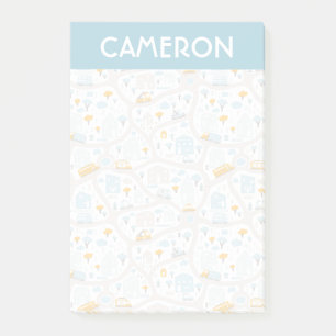 Post-it® Motif de carte de quartier de Cute Pastel