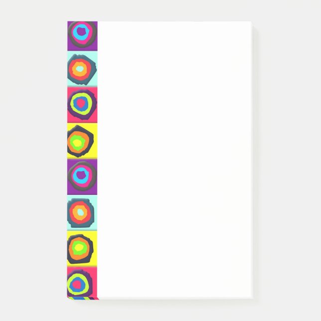 Post-it® motif de cercles (Devant)