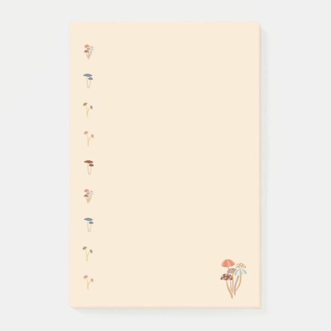 Post-it® Motif de champignons (Devant)