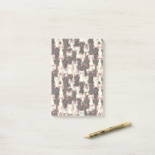 Post-it® Motif de chats blancs et gris
