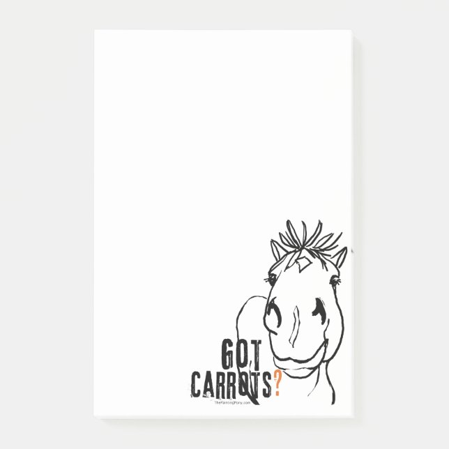Post-it® Motif de Cheval coloré (Devant)