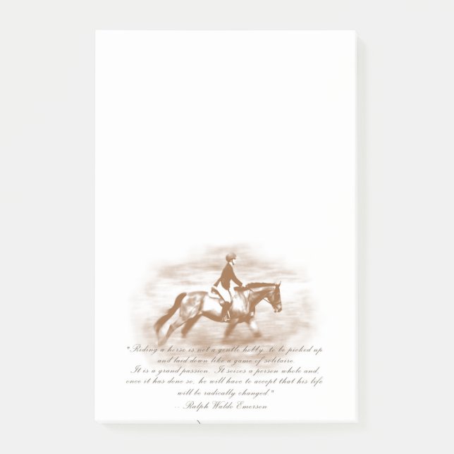 Post-it® Motif de cheval coloré (Devant)