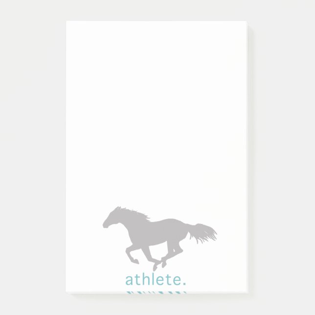 Post-it® Motif de Cheval coloré (Devant)