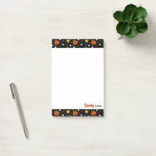 Post-it® Motif de citrouille d'Halloween mignon