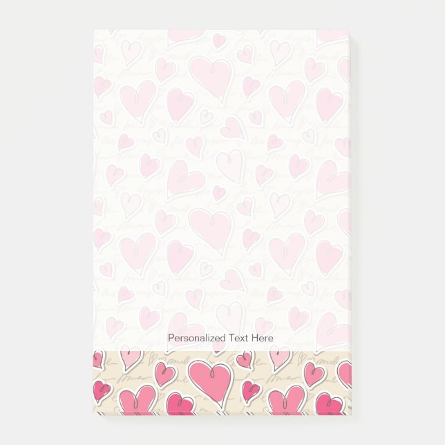 Post-it® Motif de coeur (Devant)