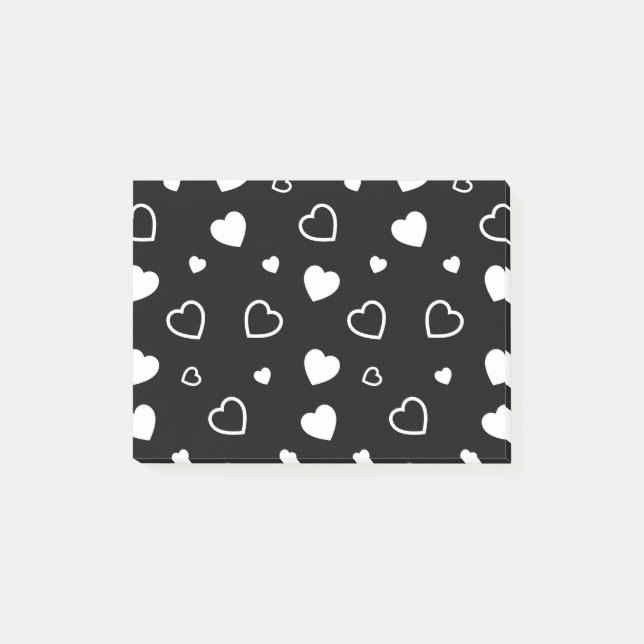 Post-it® Motif de cœurs stylisés 5 (Devant)