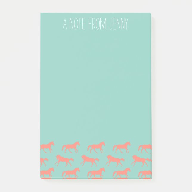 Post-it® Motif de corail et de pinceau (Devant)