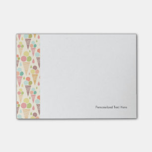 Post-it® Motif de cornets de crème glacée