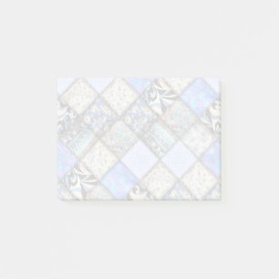 Post-it® Motif de courtepointe Blue Faux