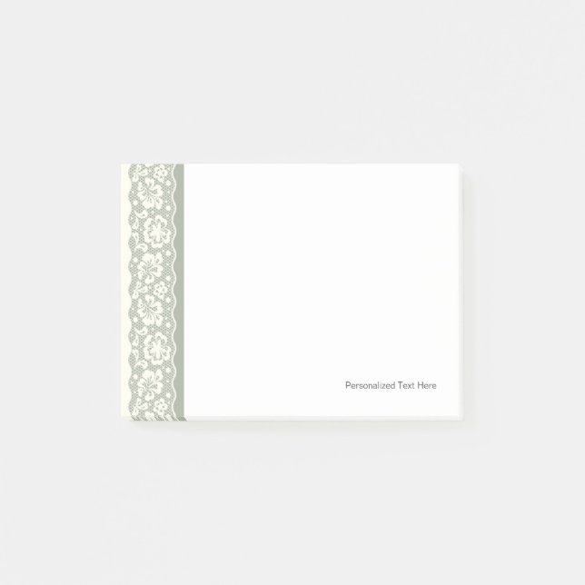 Post-it® motif de dentelle, fleur vintage 5 (Devant)