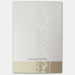 Post-it® motif de dentelle, fleur vintage 7