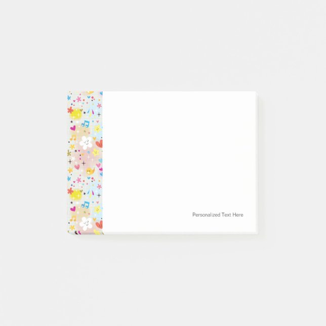 Post-it® motif de dessin animé amusant (Devant)