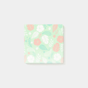 Post-it® Motif de feuillage vert et orange
