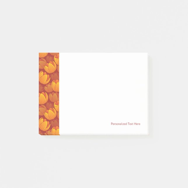 Post-it® Motif de fleur d'or (Devant)
