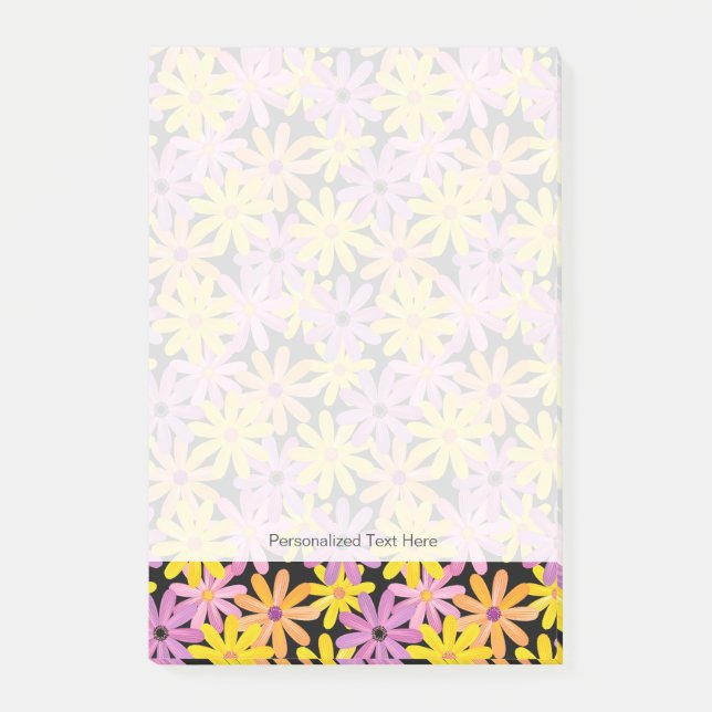 Post-it® motif de fleurs de Gerbera, arrière - plan (Devant)