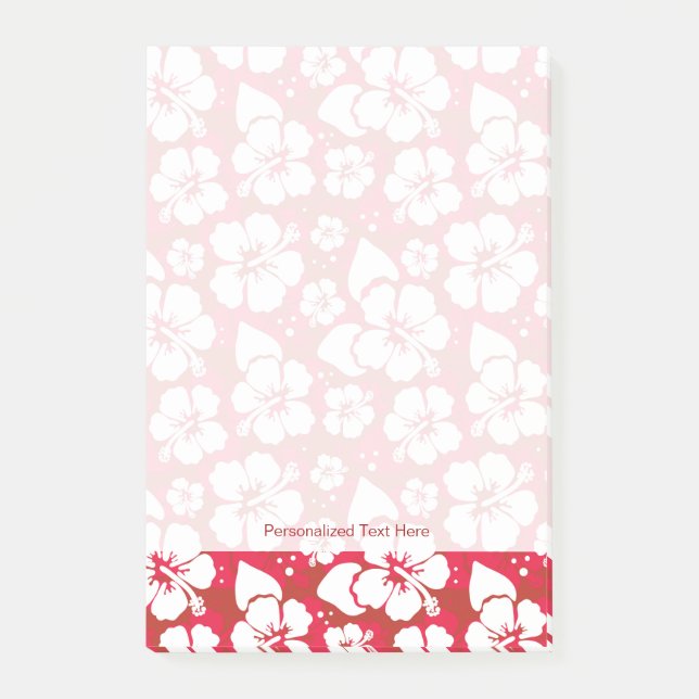 Post-it® Motif de fleurs de ketmie (Devant)