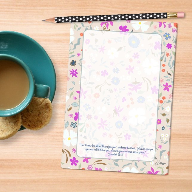 Post-it® Motif de fleurs fantaisistes Écriture illustrée à  (Créateur téléchargé)