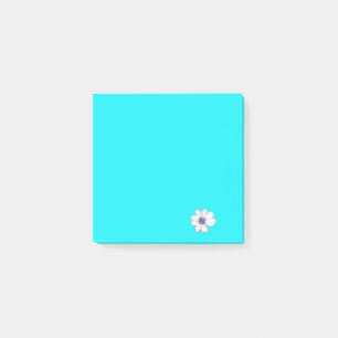Post-it® Motif de fleurs Turquoise