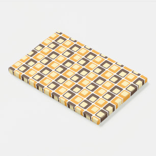 Post-it® Motif de formes Carrés rétro les années 70