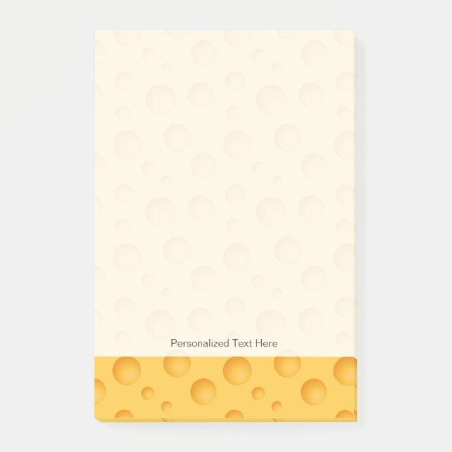 Post-it® Motif de fromage jaune (Devant)