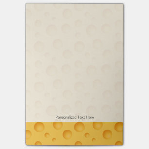 Post-it® Motif de fromage jaune