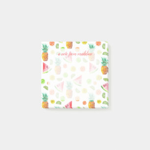 Post-it® Motif de fruit glacé d'aquarelle