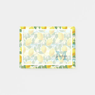 Post-it® Motif de fruits de citron d'été tropical de hip-