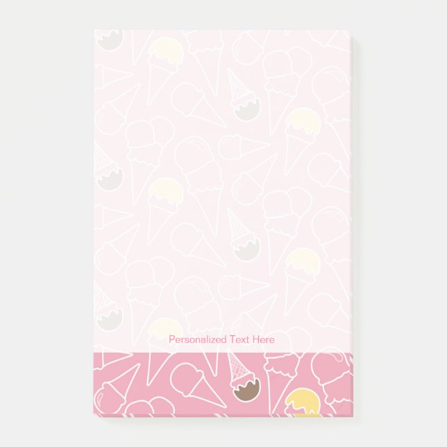 Post-it® Motif de glace d'été (Devant)