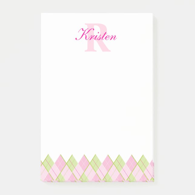 Post-it® Motif de golf personnalisé billet il note (Devant)