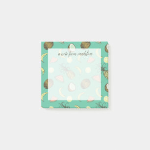Post-it® Motif de griffonnage de fruit tropical
