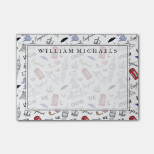Post-it® Motif de griffonnages de ville de Londres