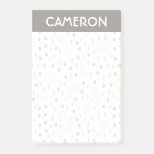 Post-it® Motif de la piste animale du bois mûre
