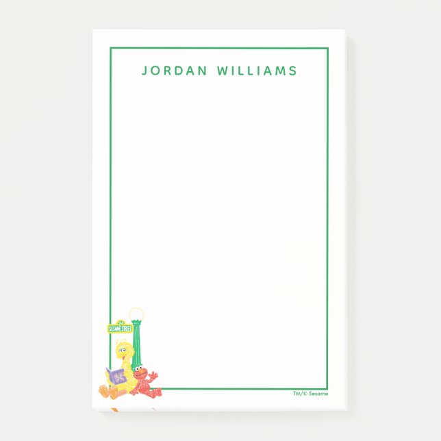 Post-it® Motif de la rue Sésame du dimanche (Devant)