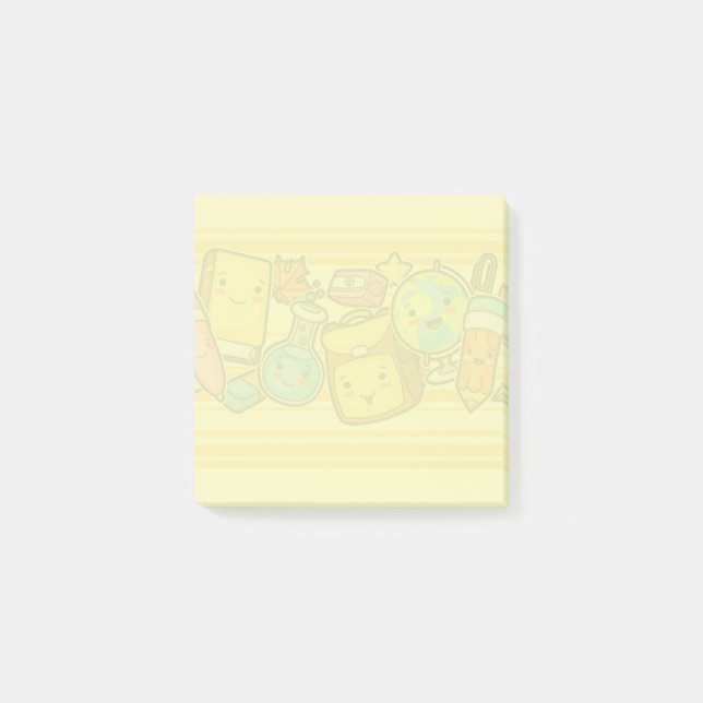 Post-it® Motif de l'approvisionnement de l'école de dessin (Devant)