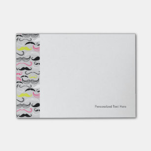 Post-it® Motif de moustache, rétro style