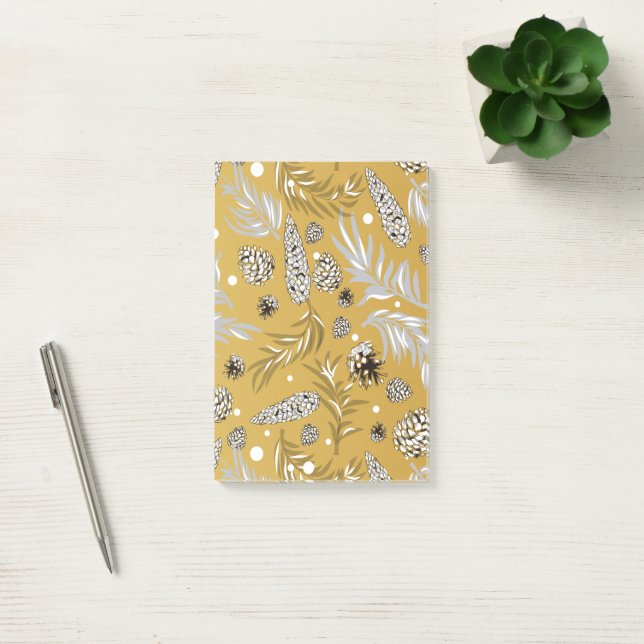 Post-it® Motif de Noël, Neige de Pin 6 (Bureau)