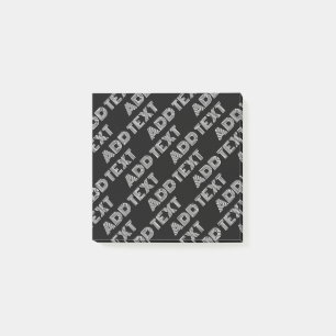 Post-it® Motif de nom ou de mot rétro-moderne gras