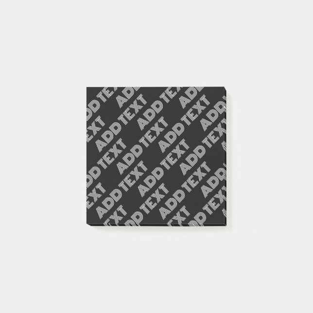 Post-it® Motif de nom ou de mot rétro-moderne gras (Devant)