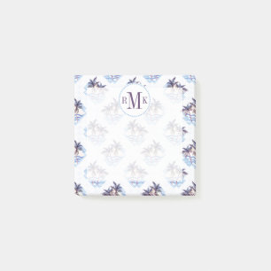 Post-it® Motif de palmiers géométriques couleur aquarelle