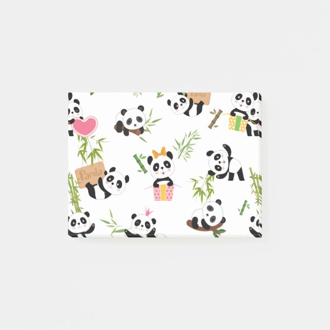 Post-it® Motif de Panda (Devant)