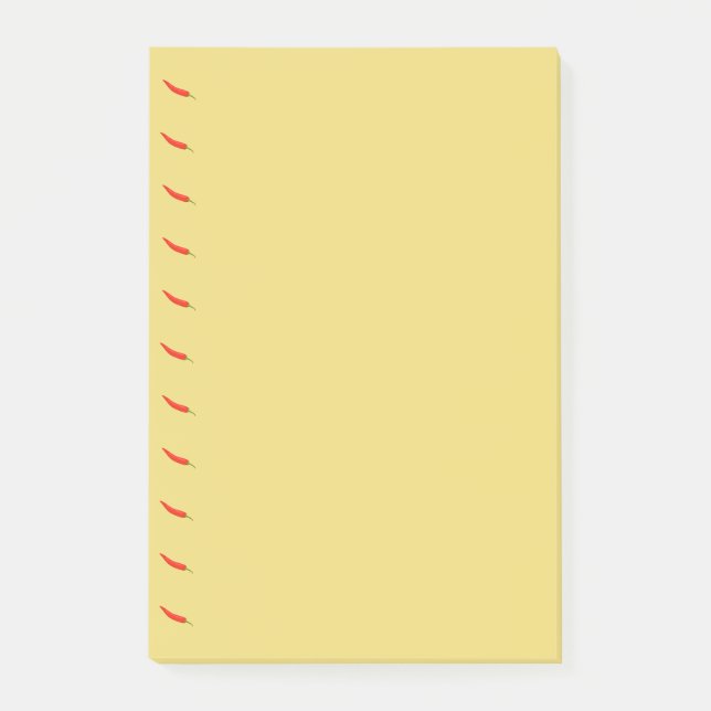 Post-it® Motif de piments rouges (Devant)